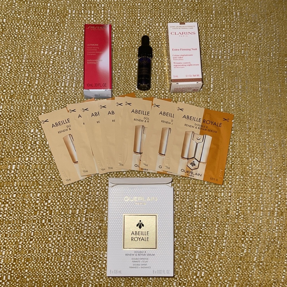 High end skin care sample bundle